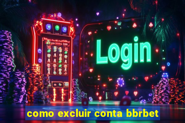 como excluir conta bbrbet